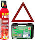 Auto-Notfall-Kit Mit Apotheke Feuerlöscher Und Warndreieck