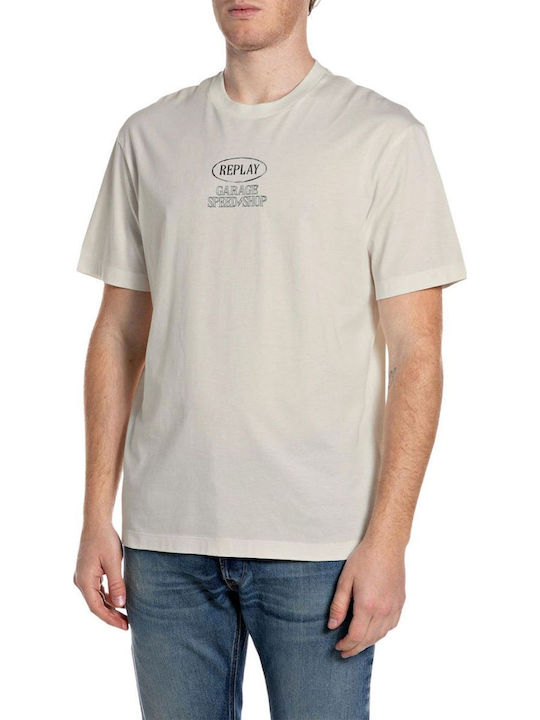 Replay Polo Herrenbluse Beige