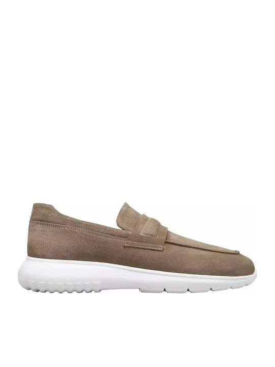 Leather Men's Moccasins in Brown Colour Men's
