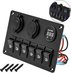 Jiageng Instrument Digital Voltmetru Auto Pentru Montare la Priză de Țigări