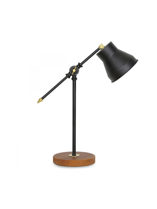 Bürobeleuchtung Tischlampe Aus Metall Schwarz MDF Hm7584.01