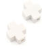Wooden Cross 9.8x11.3mm Ø2mm White Packaging 45 Pieces