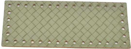 Gestrickte Taschenmaterialien Picolo Small 20x8cm Gestrickter Khaki-Farbener Boden
