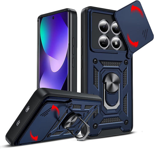 Slide Back Cover Albastru Redmi Note 15