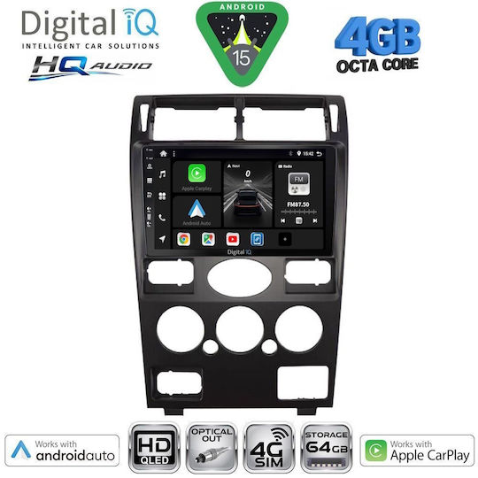 Digital IQ Ηχοσύστημα Αυτοκινήτου για Ford Mondeo 2003-2006 (Bluetooth/USB/WiFi/GPS/Apple-Carplay/Android-Auto) με Οθόνη Αφής 9"