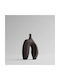 101 Copenhagen Decorative Ceramic Vase Ni Medio Brown 24x21xH43cm