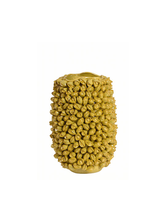 Light & Living Decorative Ceramic Vase Anabela Green H45cm