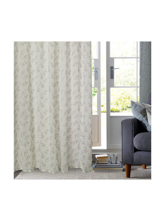 Whitegg Κουρτίνα Παραθύρου με Τρουκς K0234 Λευκή 150x200εκ.