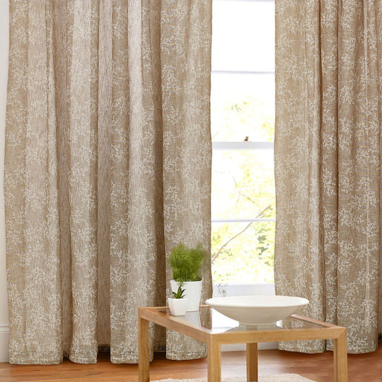 Whitegg Пердета И Завеси С Плик С Писалка K0112 Бежова 150x200см