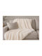 ForAll Sofa Throw 2 Seater 180x250cm Cream