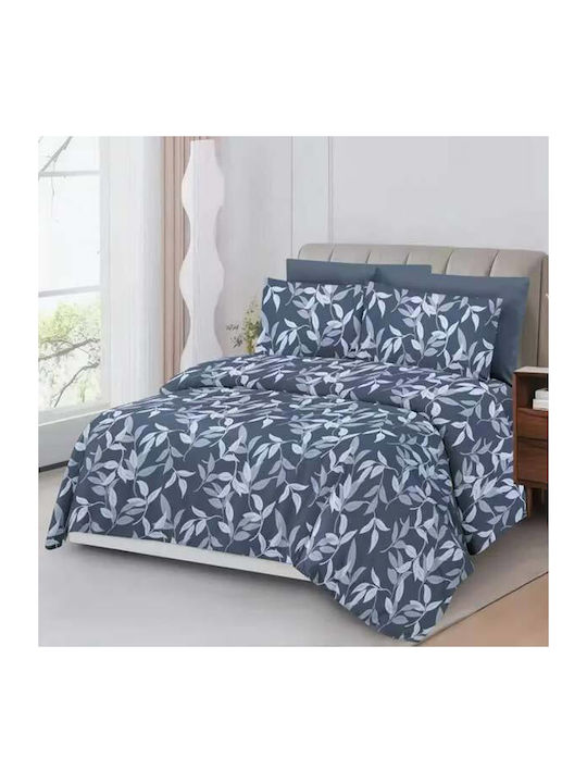 SpitiBazaar King Size Bed Sheets Set with Rubbe...