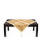 Inart Tablecloth Gold-Brown 90x90cm