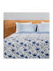 Whitegg L106 Tagesdecke Übergröße Mikrofaser Weiß 220x240cm