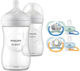 Philips Set Biberoane din Plastic Natural Anti-...