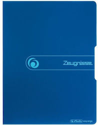 Herlitz Папка Прозрачни Корици Zeugnisse Непрозрачно Синьо 20 Корици
