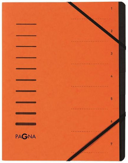 Pagna Organisationsordner 7 Fächer 1-7 Orange