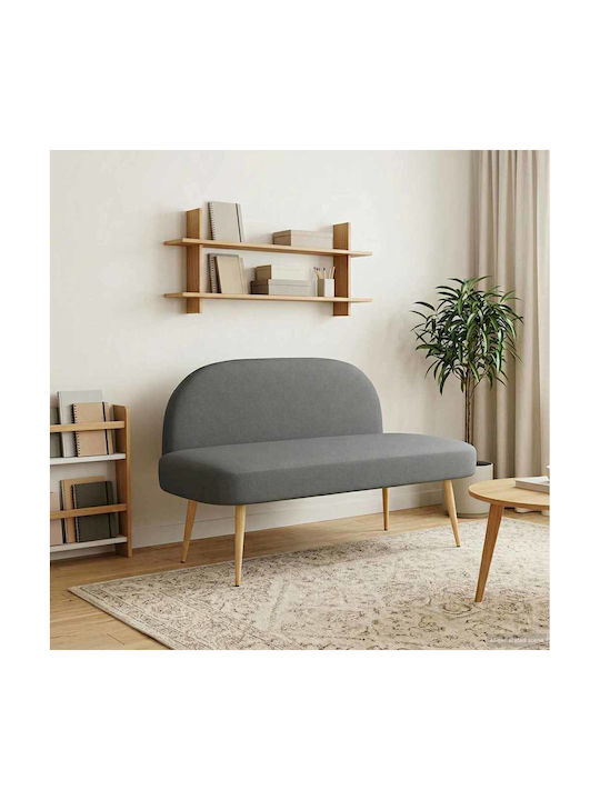 Doppelsitzer Sofa Dunkelgrau 110x60x76cm