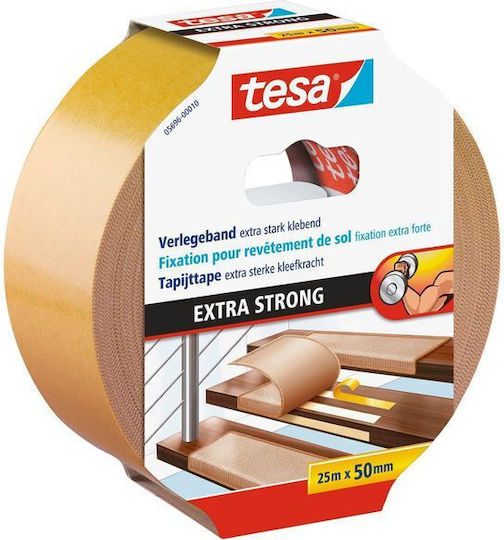 Tesa Αυτοκόλλητη Ταινία Διπλής Όψης Κίτρινη 10mx50mm