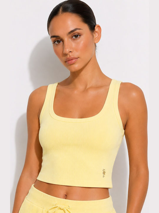 SugarFree Γυναικείο Crop Top Βαμβακερό με Τιράν...