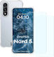 Bizonmobile Clear Pack Kit De Protecție 3-în-1 Folii De Sticlă Clare Compatibile OnePlus Nord 5 Transparent