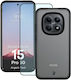 Bizonmobile Kit De Protecție 2 În 1 Bizon Angelo Husa Bizon Glass Edge Tempered Glass Folie De Protecție Ecran Compatibil Xiaomi Redmi Note 15 Pro 5G Negru