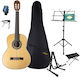 Tune Classical Guitar 3/4 Natural with Case