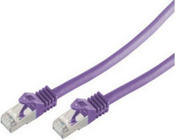 Shiverpeaks BS75511-0.25V S/FTP Cat.7 Καλώδιο Ethernet 0.25m Μωβ