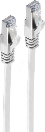 Shiverpeaks Flat U/UTP Cat.7 (10Gbps) Network Cable Ethernet 0.25m White