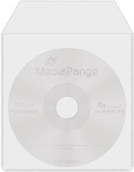 MediaRange Φάκελος για 1 Δίσκο Διάφανο 50τμχ