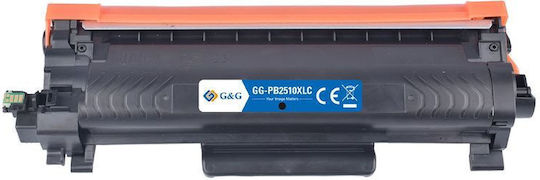 G&G Compatible Toner for Laser Printer Brother Brother Tn2510xxl Black with Chip