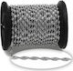 Steel Chain Twisted Silver 2.2mm 1 Meter
