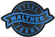 Walther Σήμα Pvc Μαύρο Μπλε