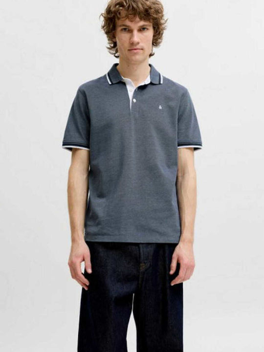 Jack & Jones Polo Bluză Cu Mânecă Scurtă Albast...