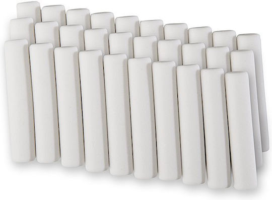 Genie Electric Replacement Eraser For Pencil 30 Pieces White