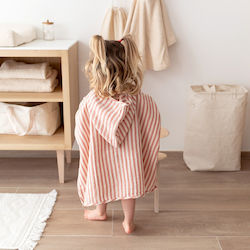 Bemini Πόντσο Βαμβακερή Μουσελίνα Carmin Pink 9-36 Μηνών 380beach45su
