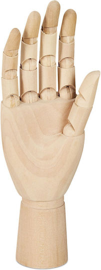 Relaxdays Wooden Right Hand Light Brown 25x5x8 Cm Relaxdays Wooden Right Hand Light Brown 25x5x8 Cm
