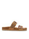 Women's Flat Sandals Brown