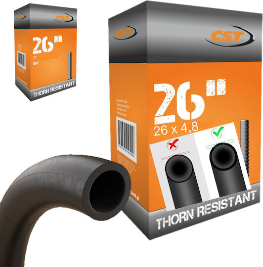 26x4.8 Premium Dornresistenter Puncture Proof 3.6 Mm Fahrradschlauch-Innenrohre