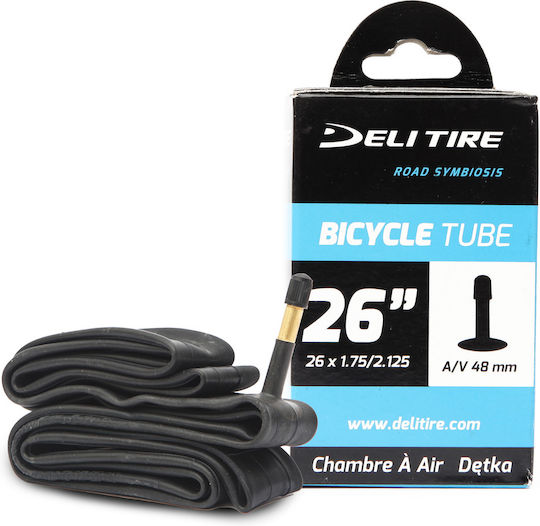 Fahrradschlauch 26x1.75/2.125 Av 48mm Box Deli