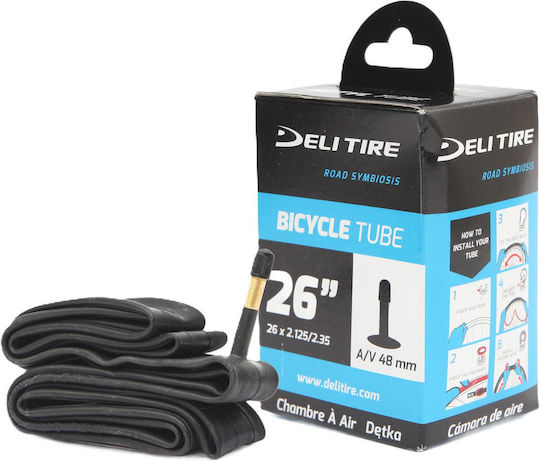 Cameră De Aer Pentru Anvelope De Bicicletă 26x2.125/2.35 Av 48mm Cutie Deli