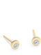 Chrilia Gold Earrings with Stones