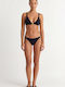 Bikinihosen Slip Schwarz