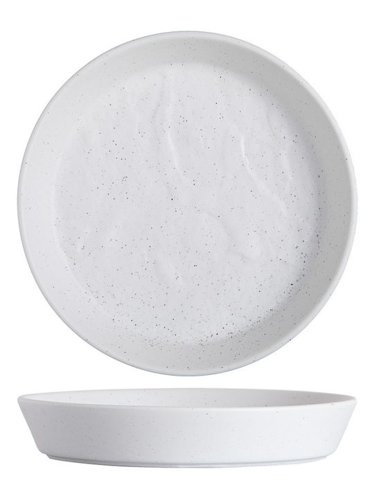 Prestige Dune Πιάτο Ρηχό από Πορσελάνη Λευκό 22cm