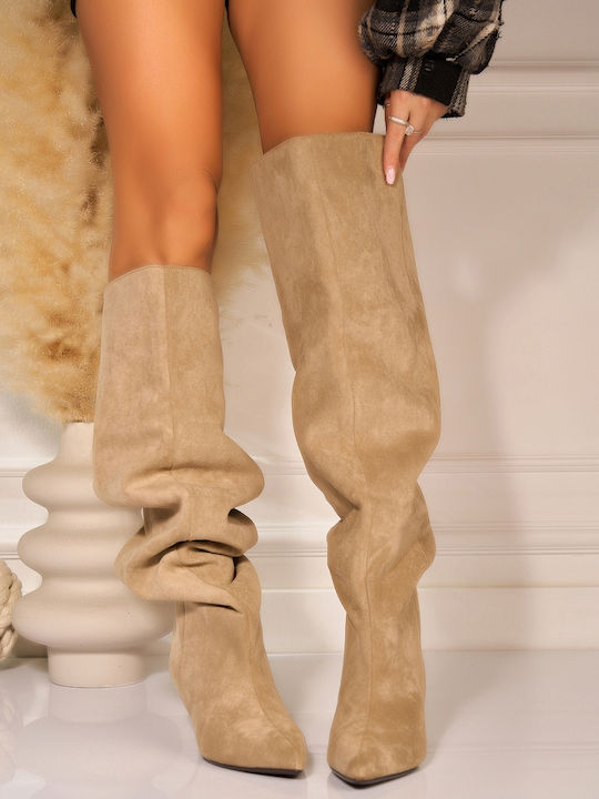 Seastar Suede Γυναικείες Μπότες με Μεσαίο Τακού...
