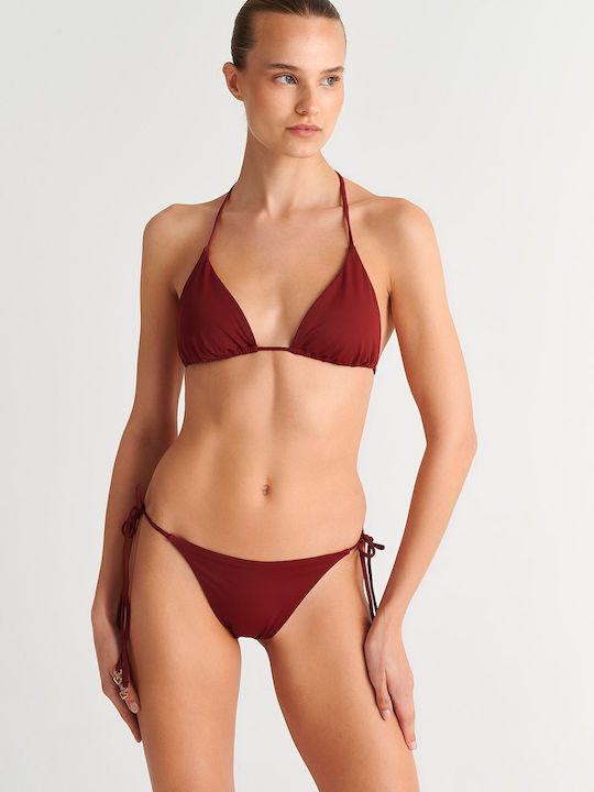 SugarFree Bikini Τριγωνάκι με Ενίσχυση Καφέ