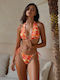Set Bikini 3 Pieces Triangle Orange