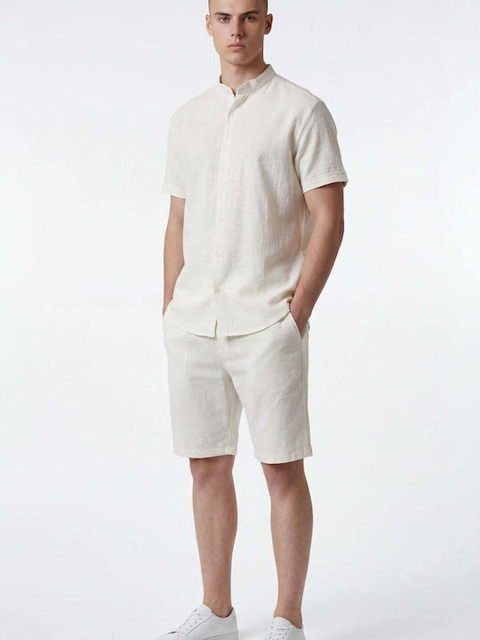 Set Cămașă Pantaloni Scurți Miravento Ecru