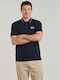 Polo Short Sleeve Blouse Navy Blue