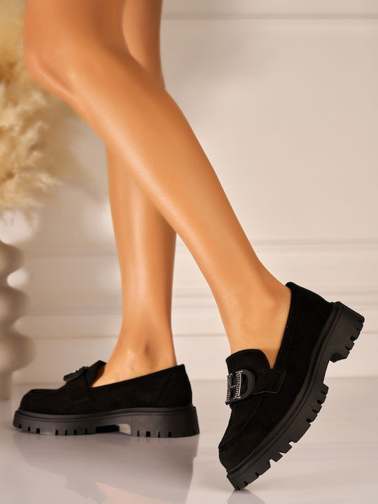 Toni Pons Loafers Dama Din Piele În Culoare Neagră
