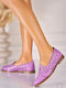 Mocasini Dama Din Piele Violet Ak2030